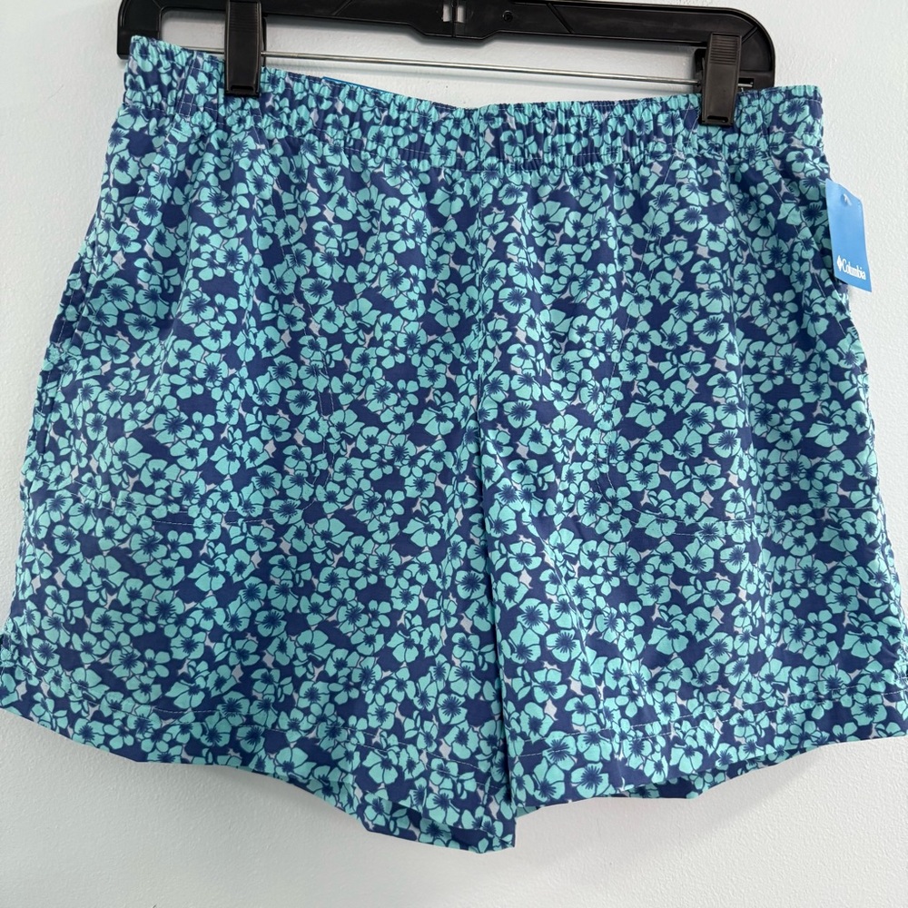NWT Columbia Athletic Shorts Lightweight Floral Design